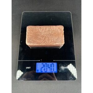 One Copper Bullion Bar 2lb 4oz Rose Gold Excellent Poured Ingot